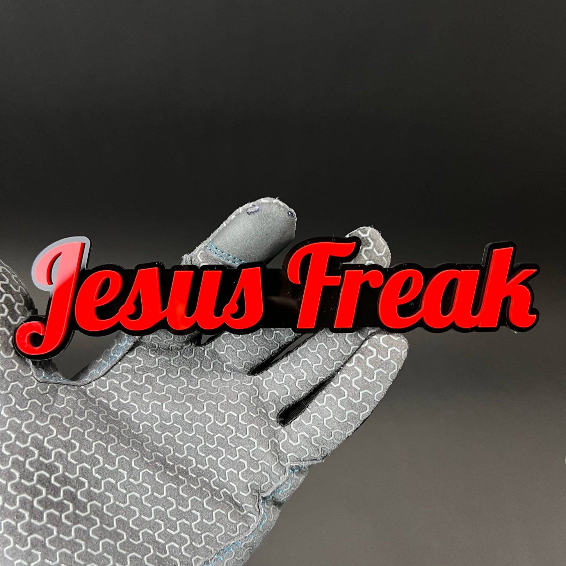 1PC Jesus Freak 3D Acrylic Badge - Car Truck Emblem Fender Sticker