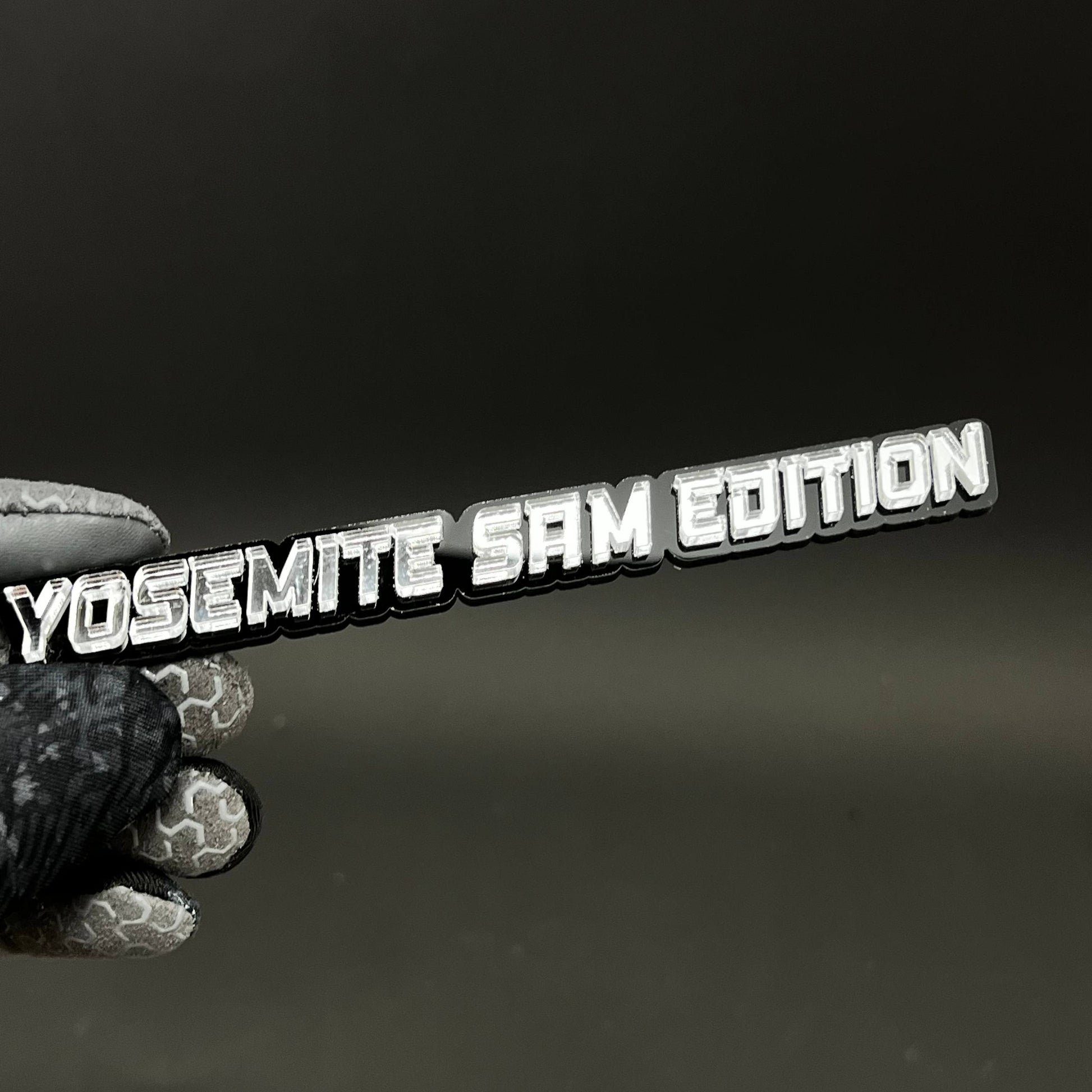 1PC YOSEMITE SAM EDITION 3D Acrylic Badge - Car Truck Emblem Fender Sticker
