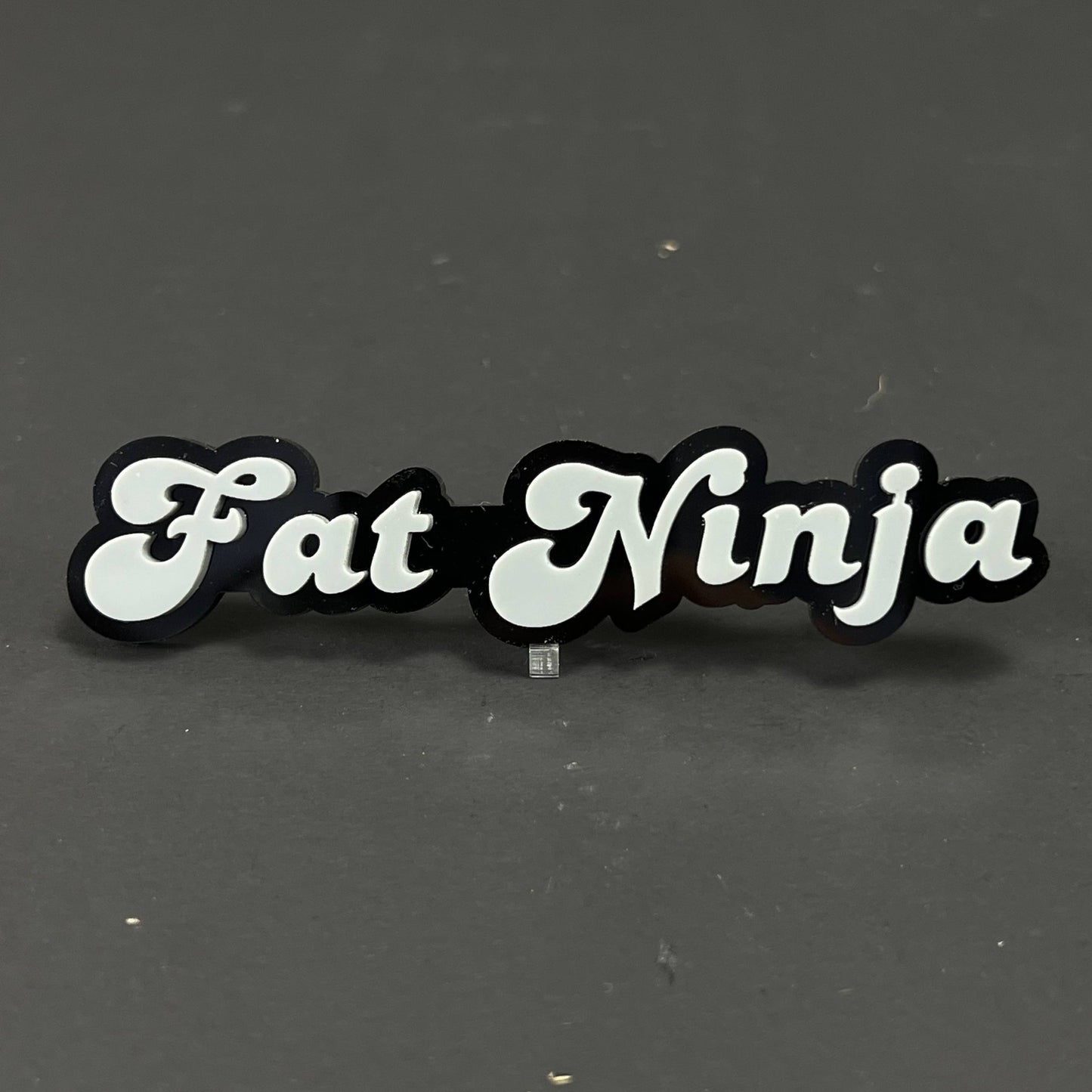 1PC Fat Ninja 3D Acrylic Badge - Car Truck Emblem Fender Tailgate Trunk Sticker