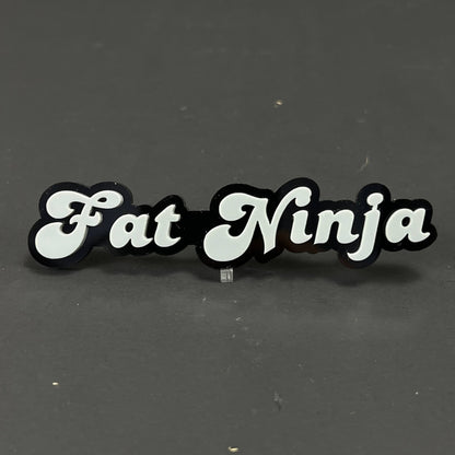 1PC Fat Ninja 3D Acrylic Badge - Car Truck Emblem Fender Tailgate Trunk Sticker