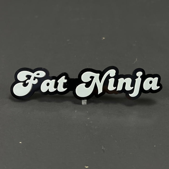 1PC Fat Ninja 3D Acrylic Badge - Car Truck Emblem Fender Tailgate Trunk Sticker