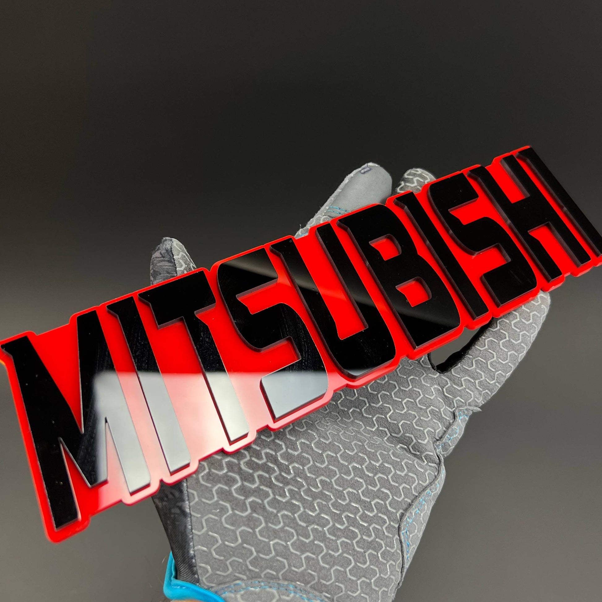 1PC MITSUBISHI 3D Acrylic Badge - Car Truck Emblem Fender Tailgate Trunk Sticker