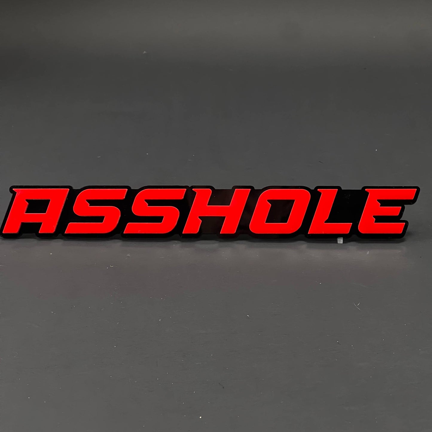 1PC ASSHOLE 3D Acrylic Badge - Car Truck Emblem Fender Tailgate Trunk Sticker
