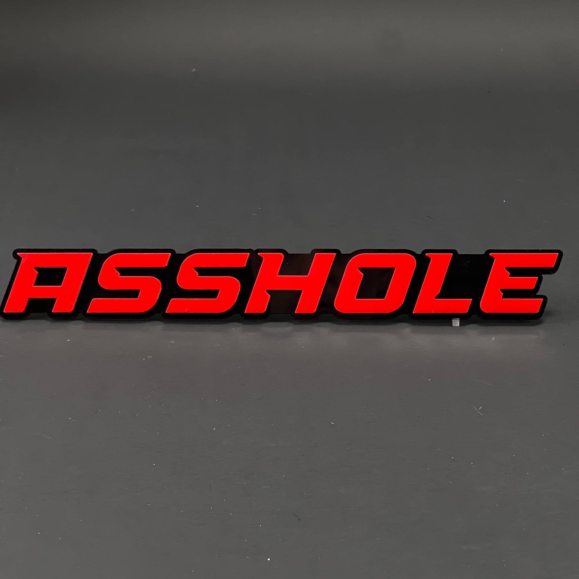1PC ASSHOLE 3D Acrylic Badge - Car Truck Emblem Fender Tailgate Trunk Sticker