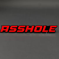 1PC ASSHOLE 3D Acrylic Badge - Car Truck Emblem Fender Tailgate Trunk Sticker