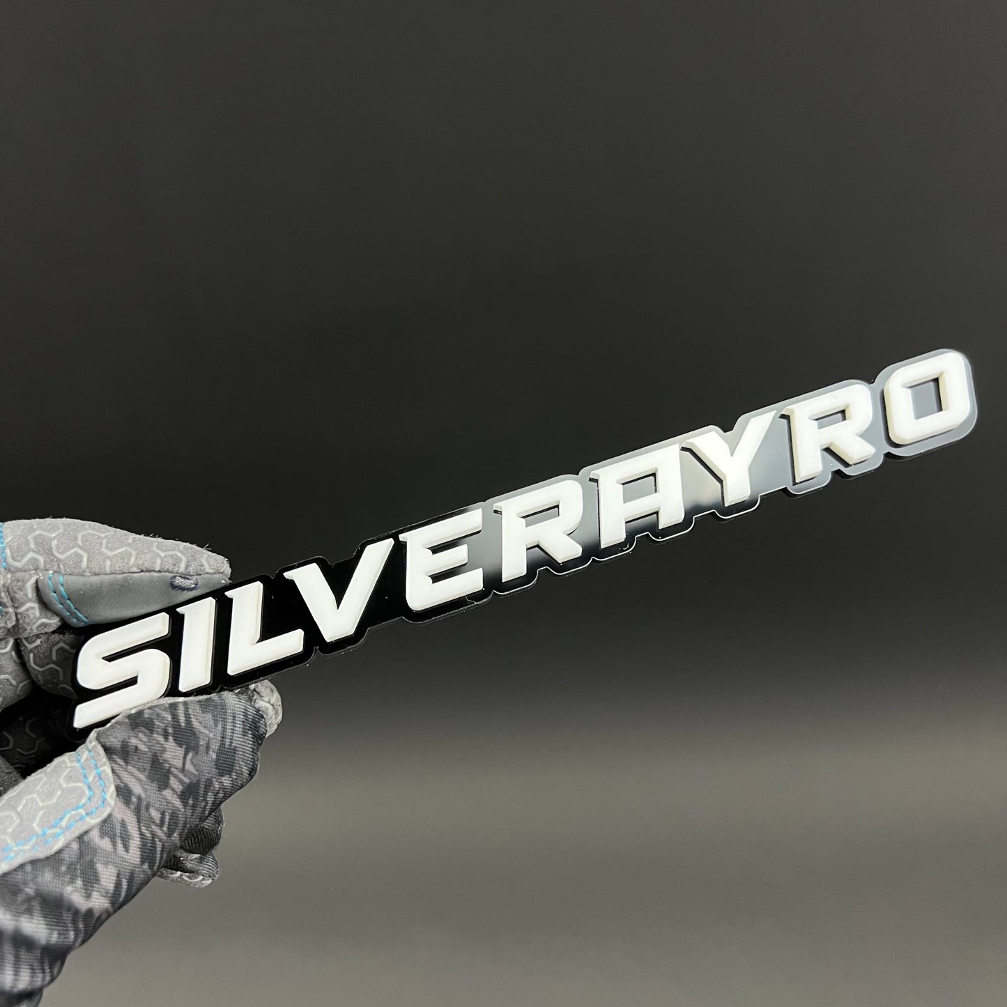 1PC SILVERAYRO 3D Acrylic Badge - Car Truck Emblem Fender Tailgate Trunk Sticker
