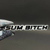 1PC SUM BITCH 3D Acrylic Badge - Car Truck Emblem Fender Tailgate Trunk Sticker