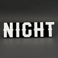 1PC NIGHT 3D Acrylic Badge - Car Truck Emblem Fender Tailgate Trunk Sticker