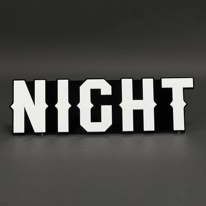 1PC NIGHT 3D Acrylic Badge - Car Truck Emblem Fender Tailgate Trunk Sticker