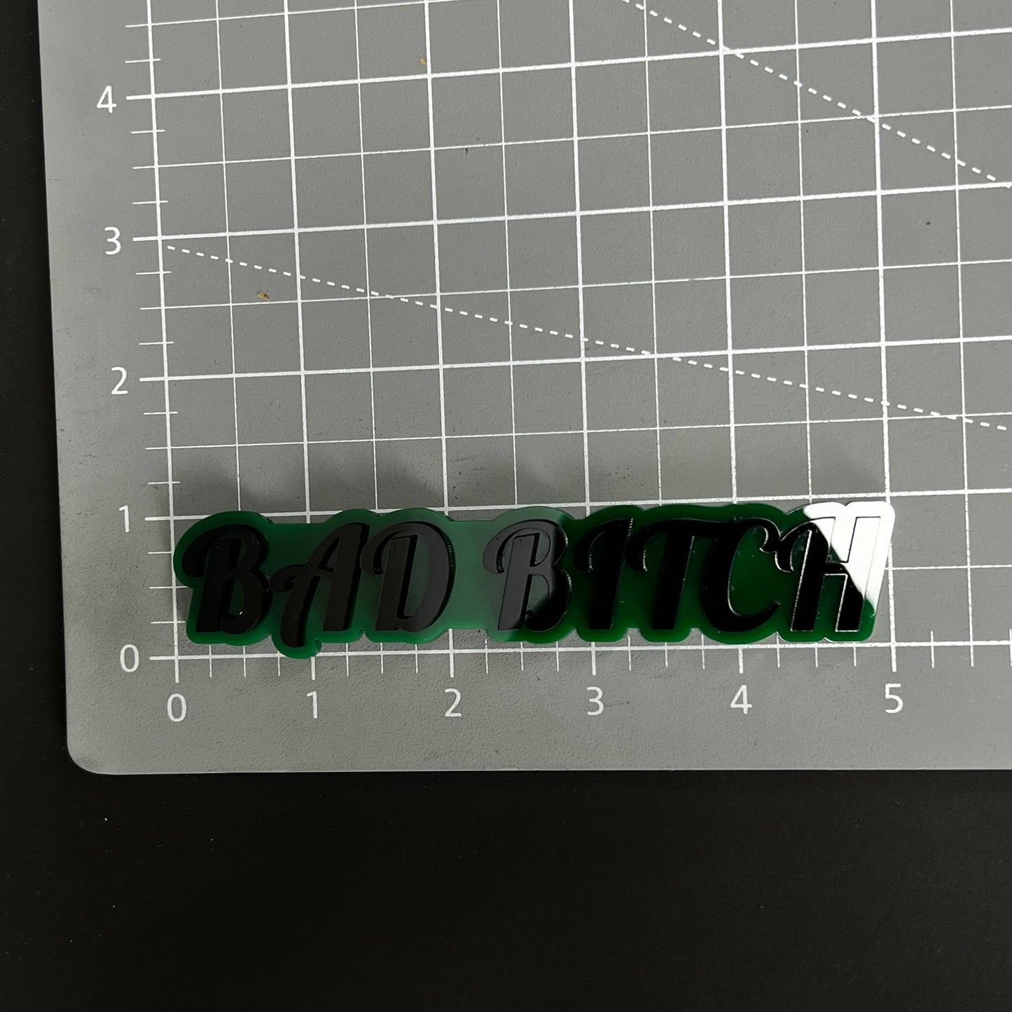 1PC BAD BITCH 3D Acrylic Badge - Car Truck Emblem Fender Tailgate Trunk Sticker