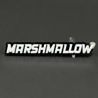 1PC MARSHMALLOW 3D Acrylic Badge - Car Truck Emblem Fender Sticker