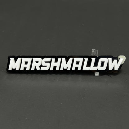 1PC MARSHMALLOW 3D Acrylic Badge - Car Truck Emblem Fender Sticker