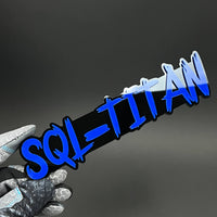 1PC SQL-TITAN 3D Acrylic Badge - Car Truck Emblem Fender Tailgate Trunk Sticker