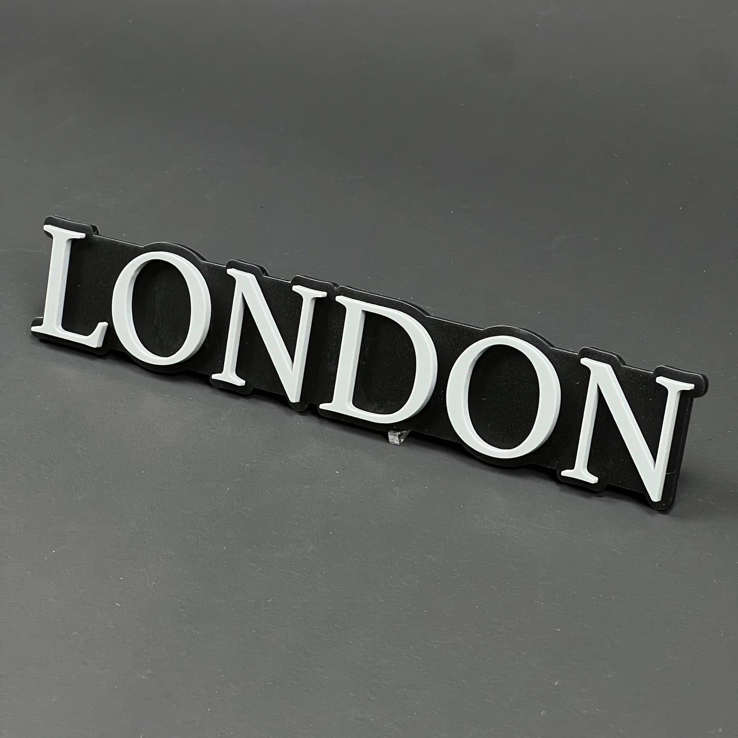 1PC LONDON (White) 3D Acrylic Badge - Car Truck Emblem Fender Tailgate Trunk Sticker