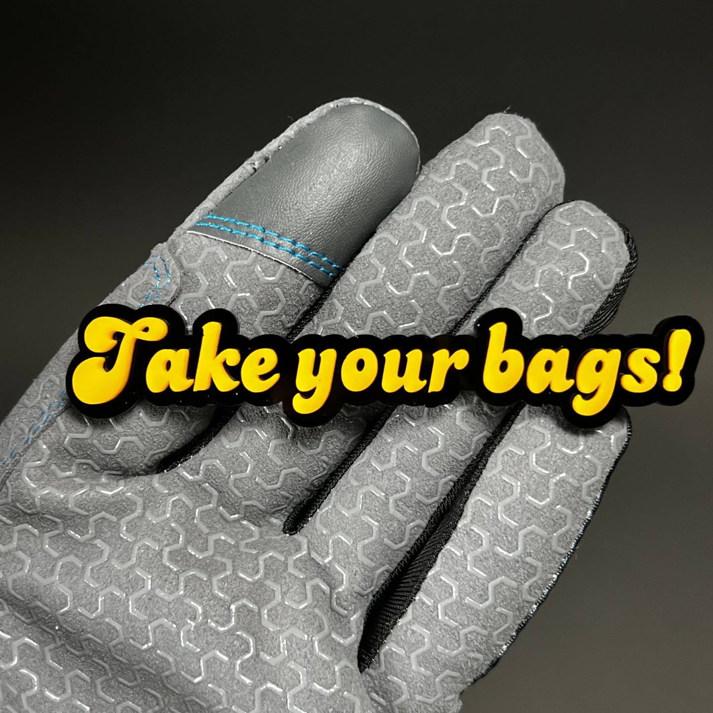 1PC Take your bags! 3D Acrylic Badge - Car Truck Emblem Fender Sticker