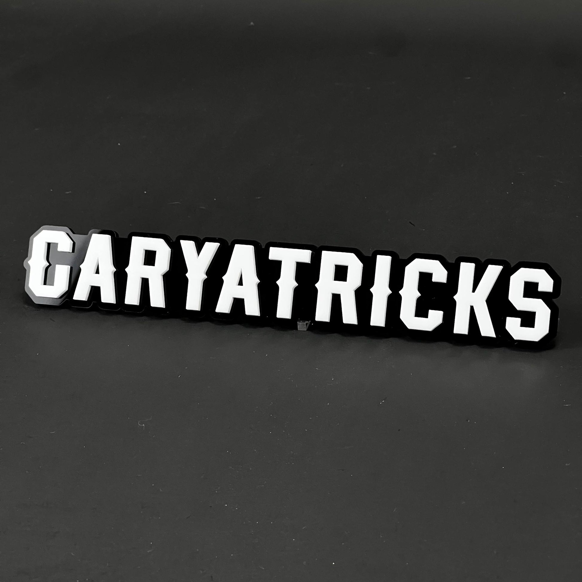 1PC GARYATRICKS 3D Acrylic Badge - Car Truck Emblem Fender Sticker