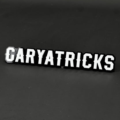 1PC GARYATRICKS 3D Acrylic Badge - Car Truck Emblem Fender Sticker