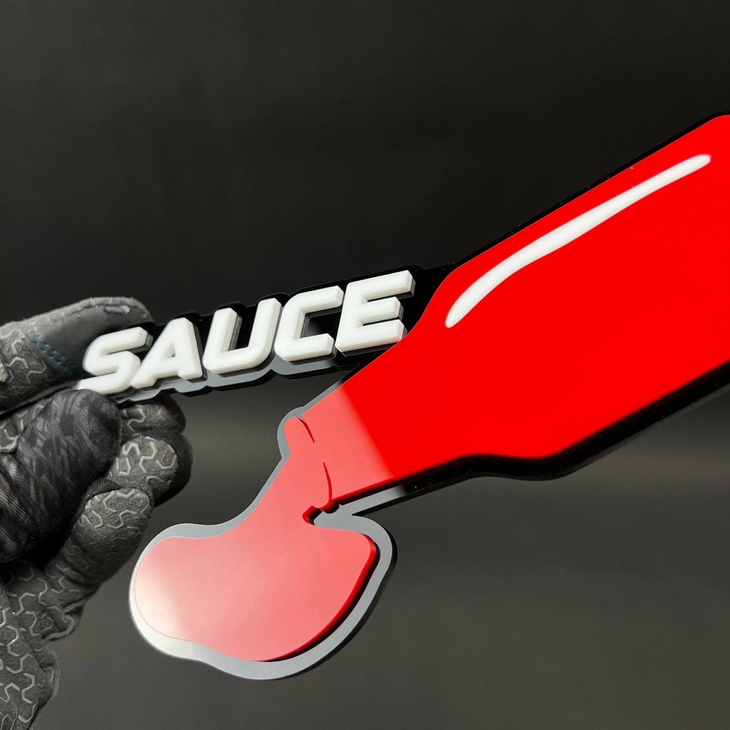 1PC SAUCE 3D Acrylic Badge - Car Truck Emblem Fender Tailgate Trunk Sticker