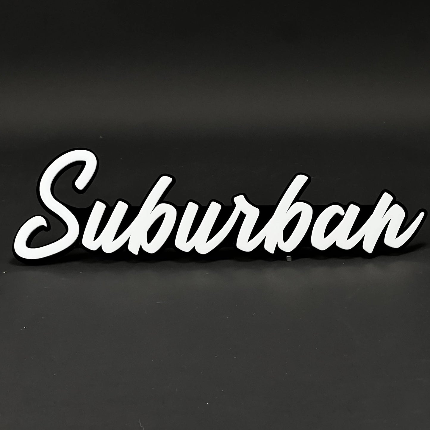 1PC Suburban 3D Acrylic Badge - Car Truck Emblem Fender Tailgate Trunk Sticker
