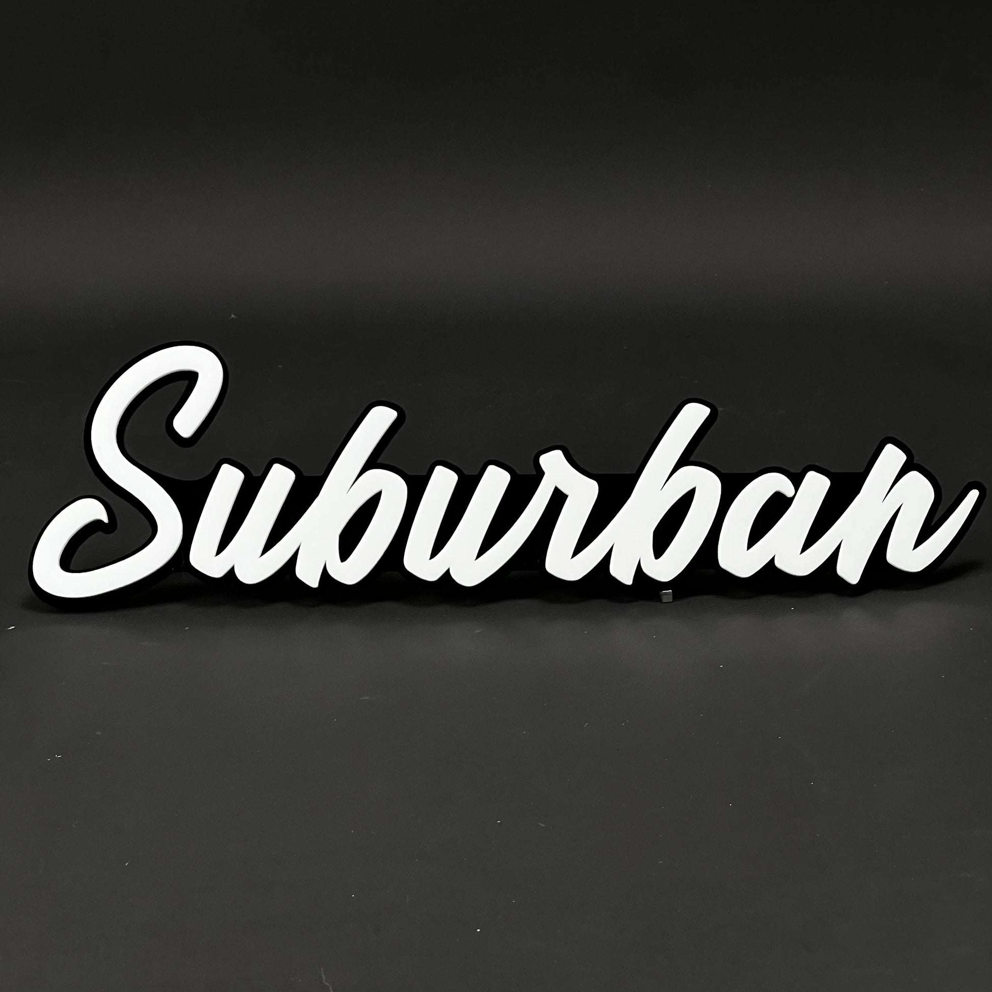 1PC Suburban 3D Acrylic Badge - Car Truck Emblem Fender Tailgate Trunk Sticker