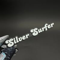 1PC Silver Surfer 3D Acrylic Badge - Car Truck Emblem Fender Sticker