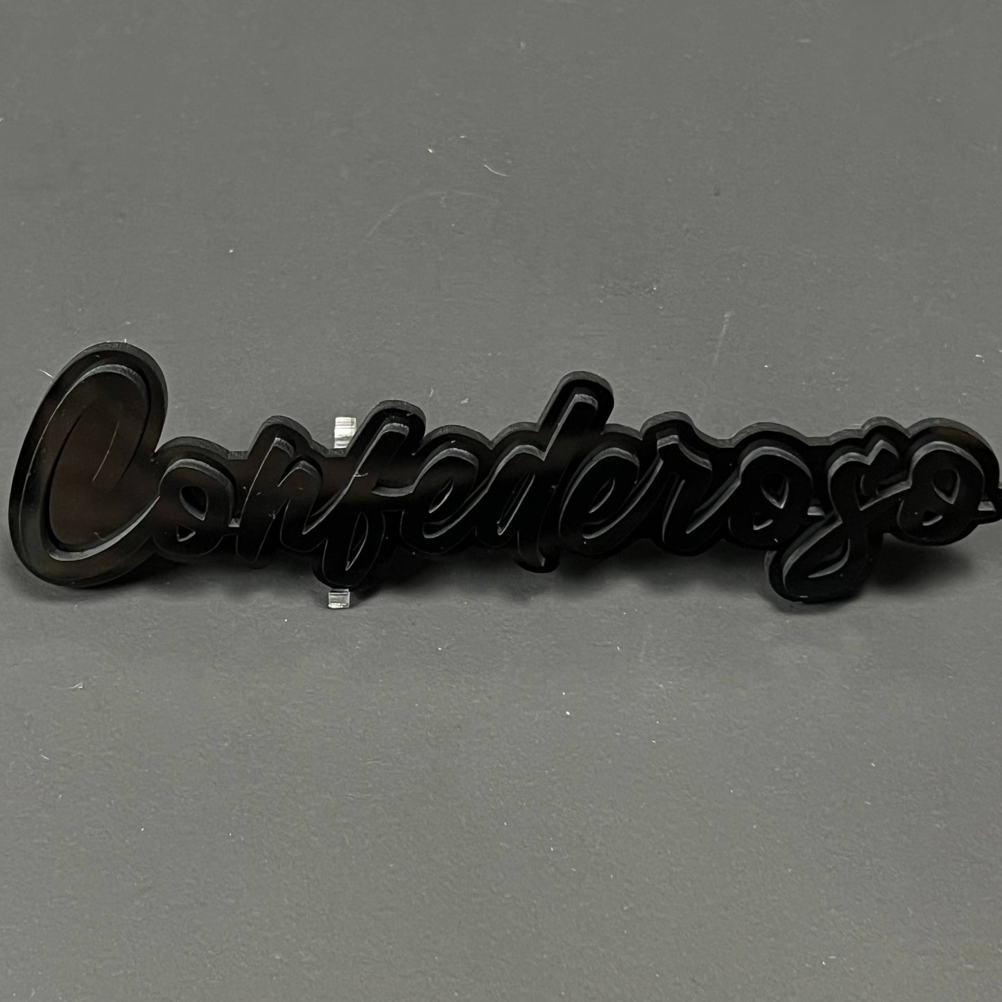 1PC Confederoga 3D Acrylic Badge - Car Truck Emblem Fender Sticker