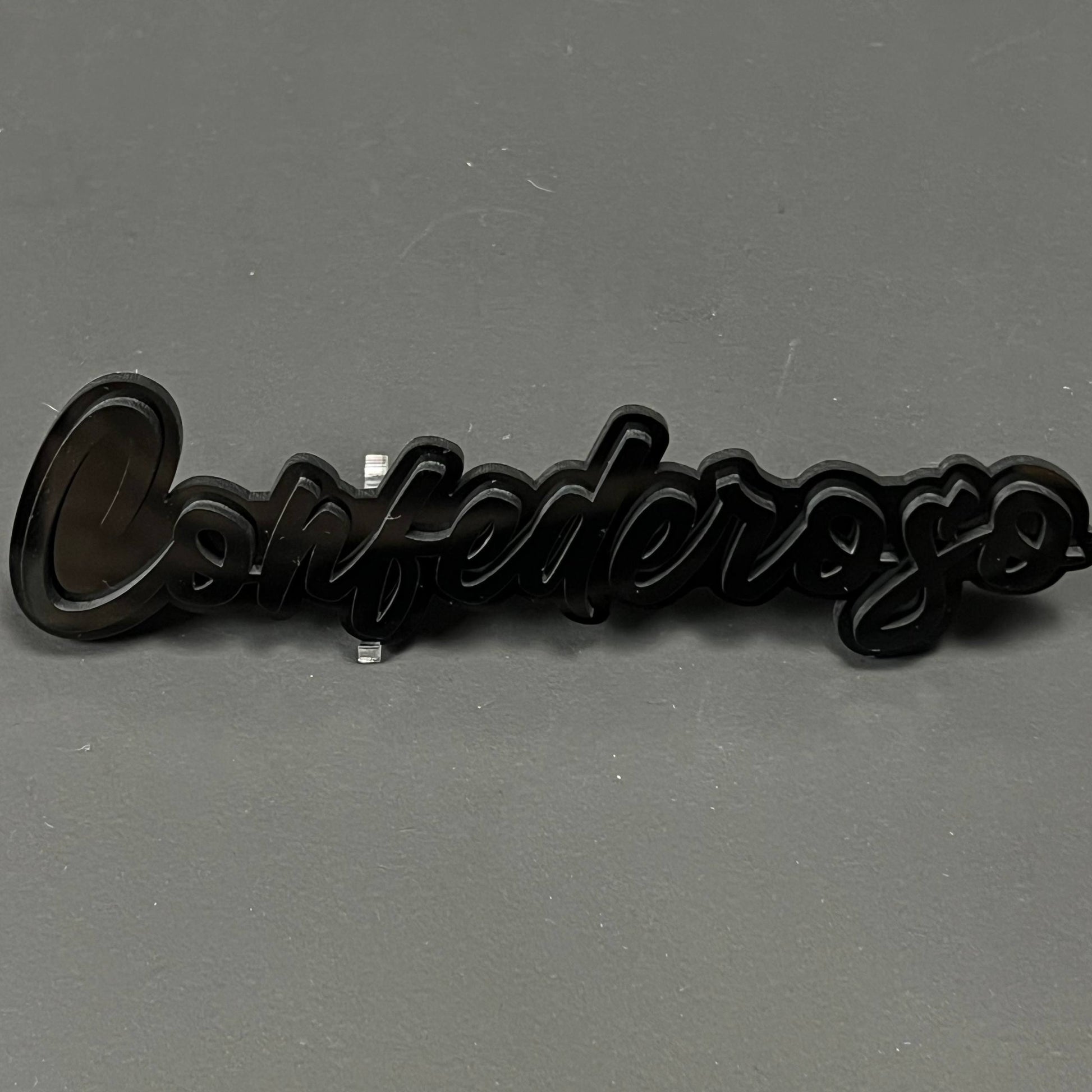 1PC Confederoga 3D Acrylic Badge - Car Truck Emblem Fender Sticker