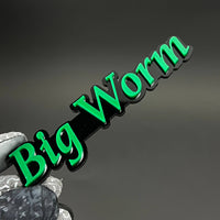 1PC Big Worm 3D Acrylic Badge - Car Truck Emblem Fender Tailgate Trunk Sticker