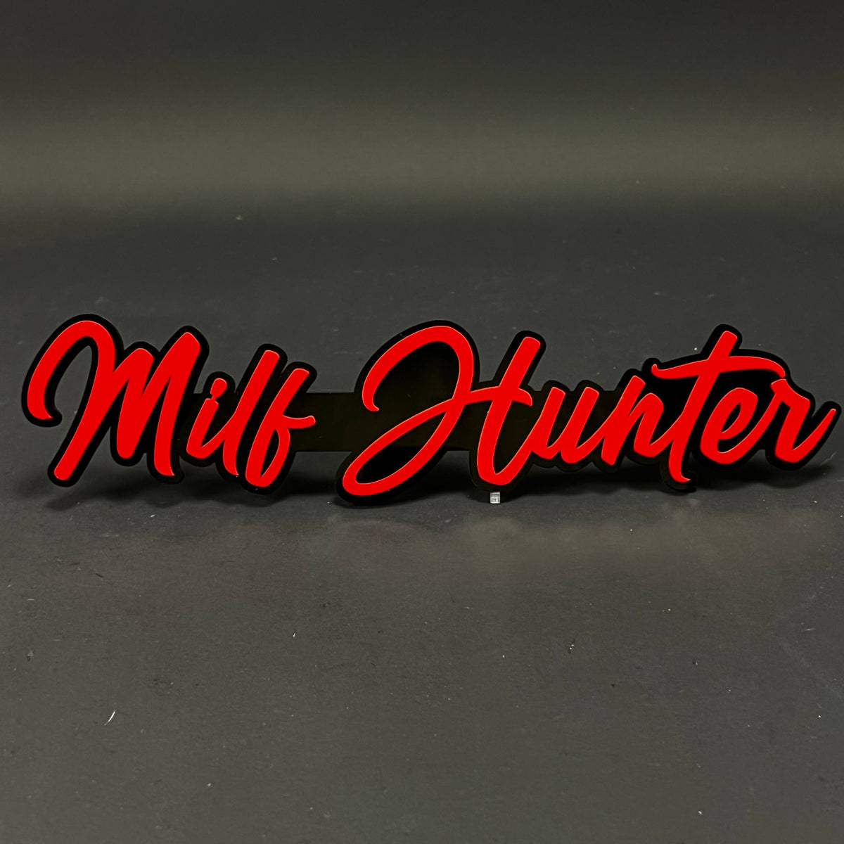 1PC Milf Hunter 3D Acrylic Badge - Car Truck Emblem Fender Sticker