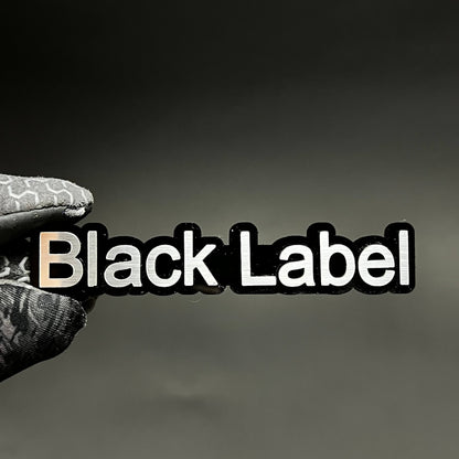 1PC Black Label 3D Acrylic Badge - Car Truck Emblem Fender Sticker