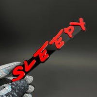 1PC SLEEPY 3D Acrylic Badge - Car Truck Emblem Fender Tailgate Trunk Sticker