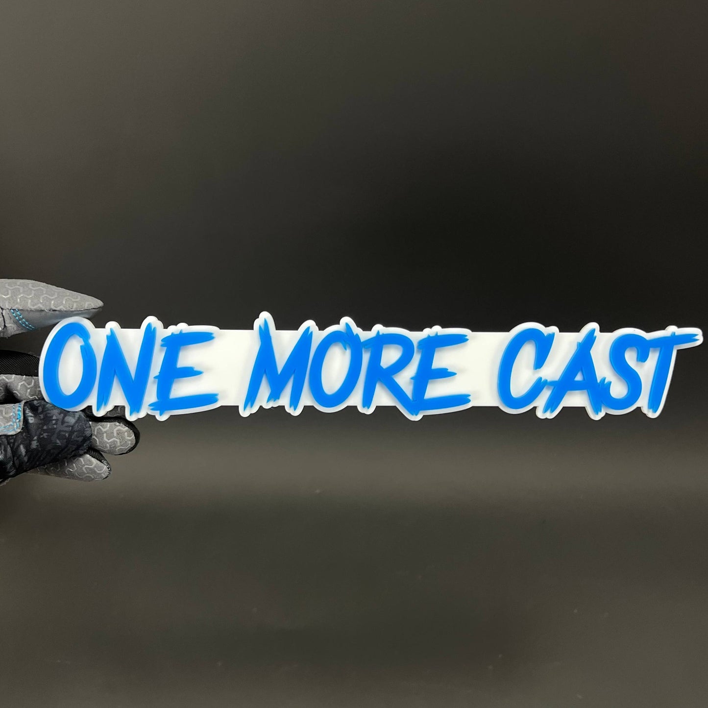 1PC ONE MORE CAST 3D Acrylic Badge - Car Truck Emblem Fender Sticker