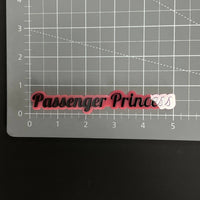 1PC Passenger Princess 3D Acrylic Badge - Car Truck Emblem Fender Sticker
