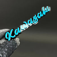 1PC Kawasaki 3D Acrylic Badge - Car Truck Emblem Fender Tailgate Trunk Sticker