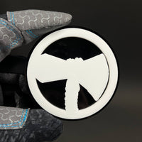 1PC Tomahawk Axe 3D Acrylic Badge - Car Truck Emblem Fender Sticker