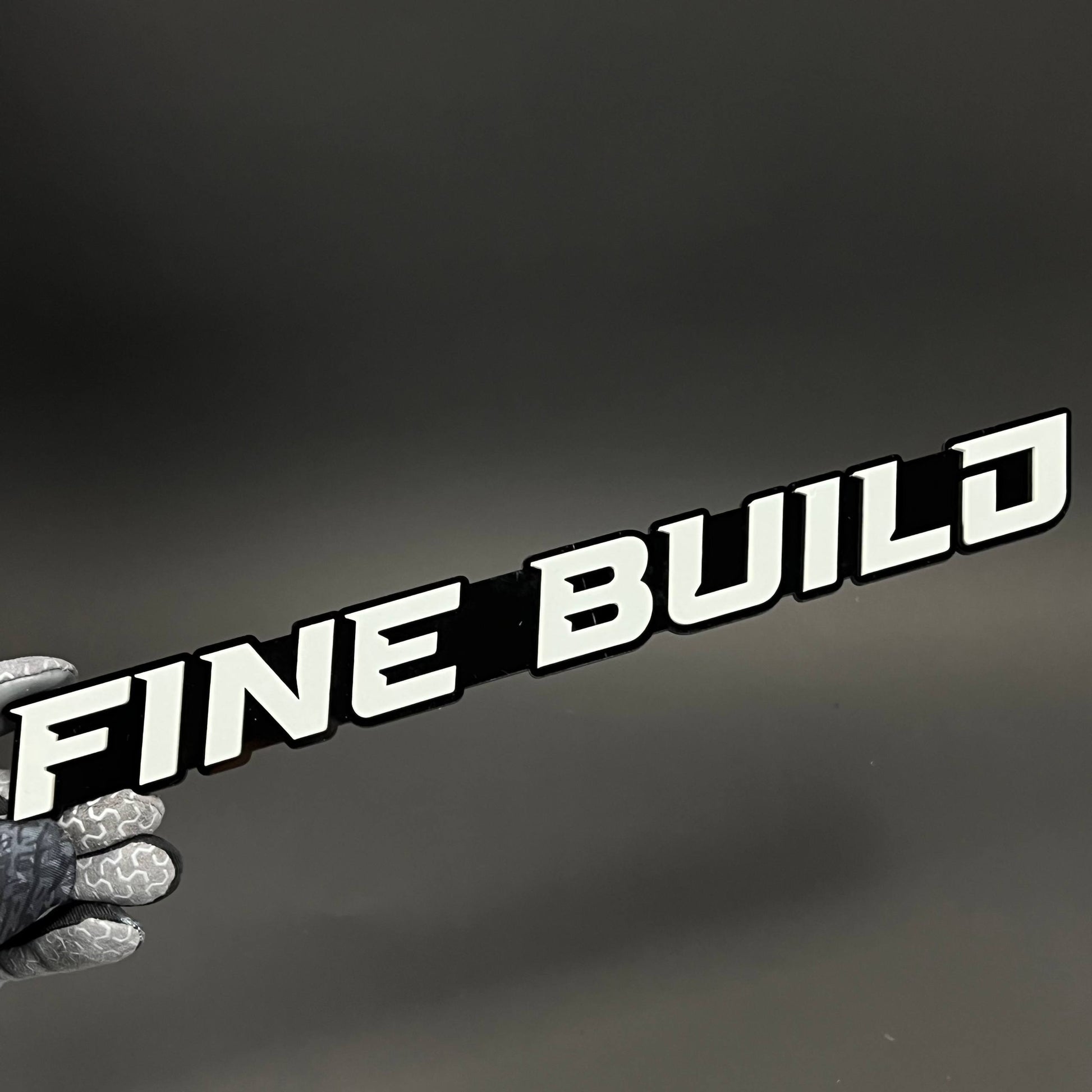 1PC FINE BUILD 3D Acrylic Badge - Car Truck Emblem Fender Tailgate Trunk Sticker