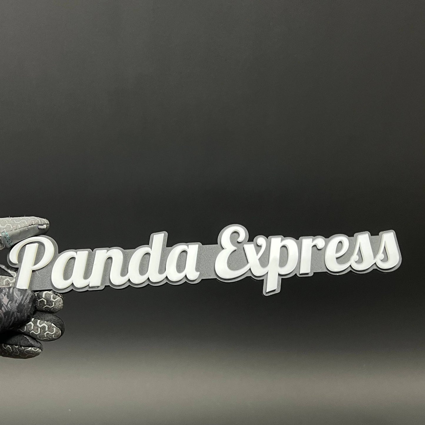 1PC Panda Express 3D Acrylic Badge - Car Truck Emblem Fender Sticker