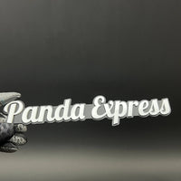 1PC Panda Express 3D Acrylic Badge - Car Truck Emblem Fender Sticker