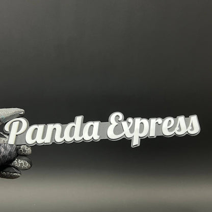 1PC Panda Express 3D Acrylic Badge - Car Truck Emblem Fender Sticker
