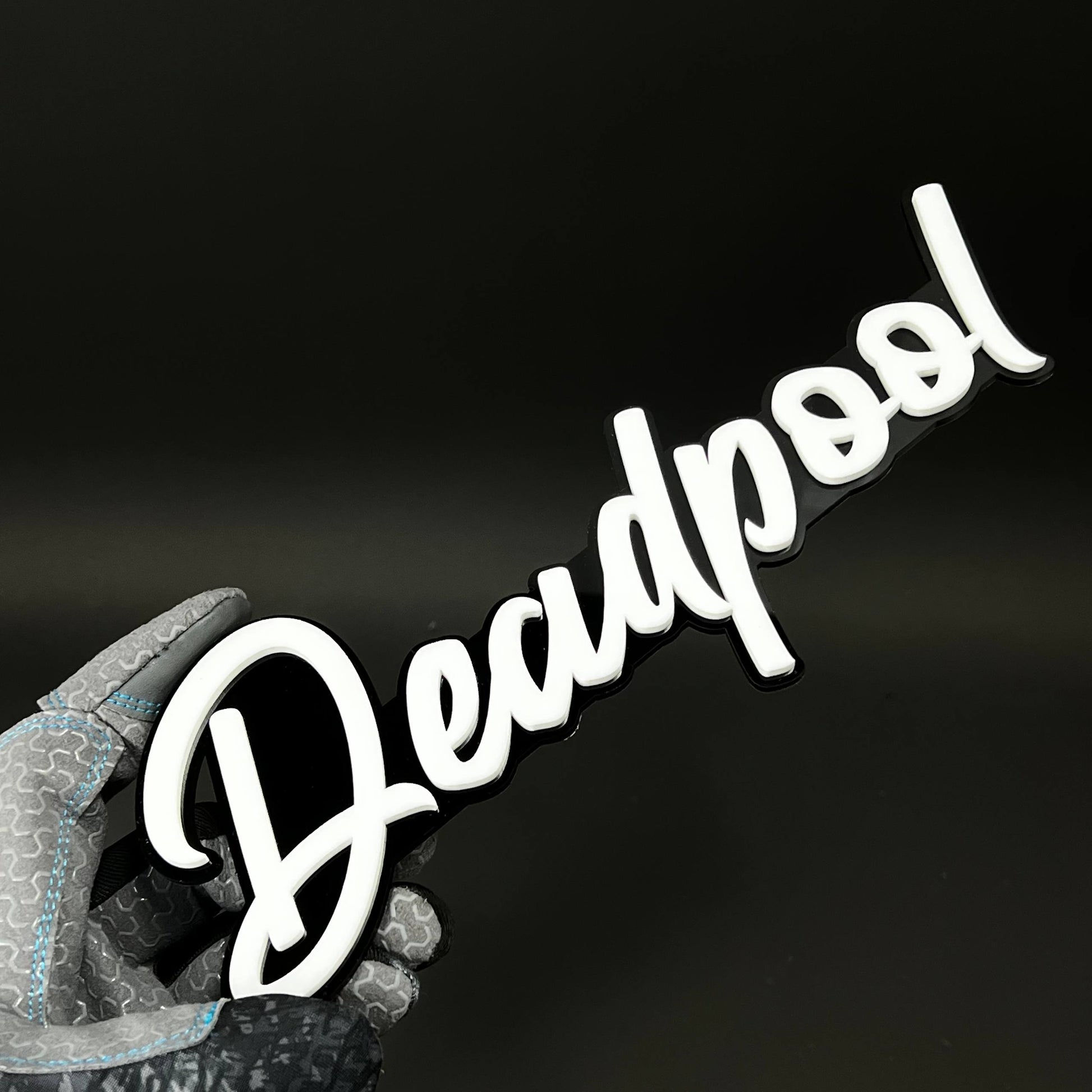 1PC Deadpool 3D Acrylic Badge - Car Truck Emblem Fender Tailgate Trunk Sticker