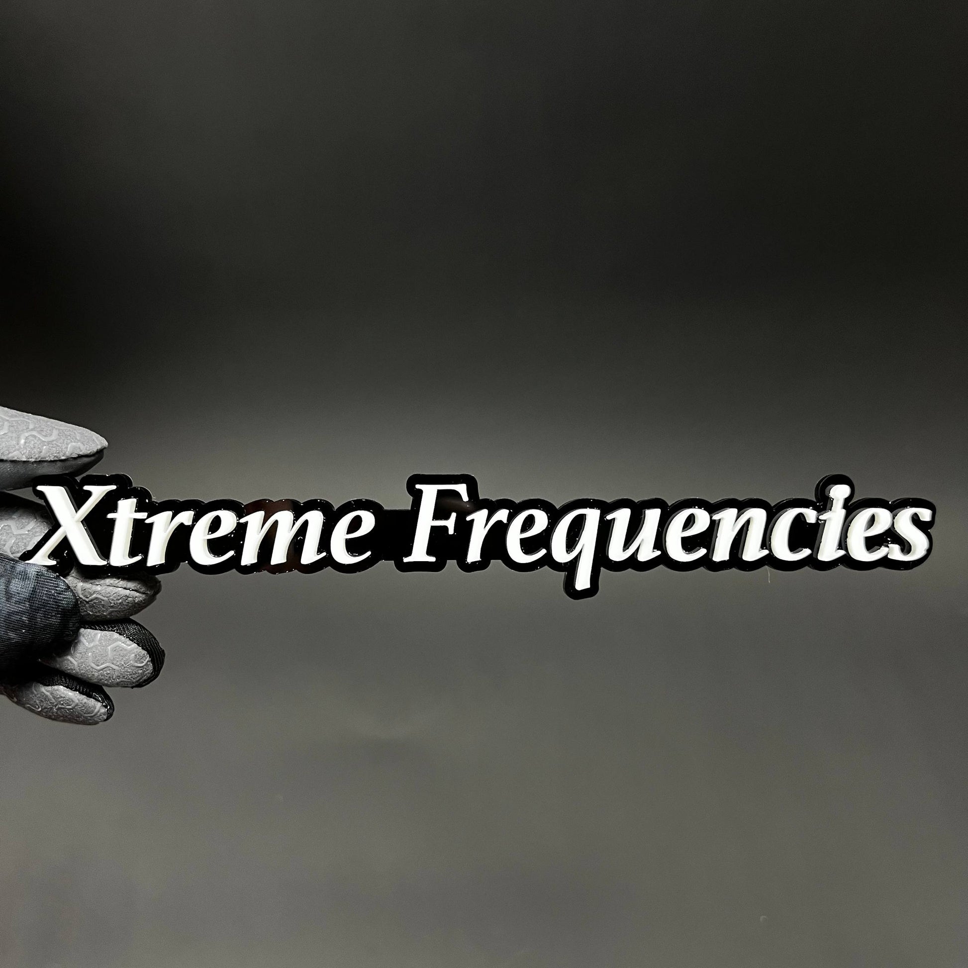 1PC Xtreme Frequencies 3D Acrylic Badge - Car Truck Emblem Fender Sticker
