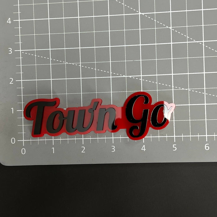 1PC Town'n Go 3D Acrylic Badge - Car Truck Emblem Fender Tailgate Trunk Sticker