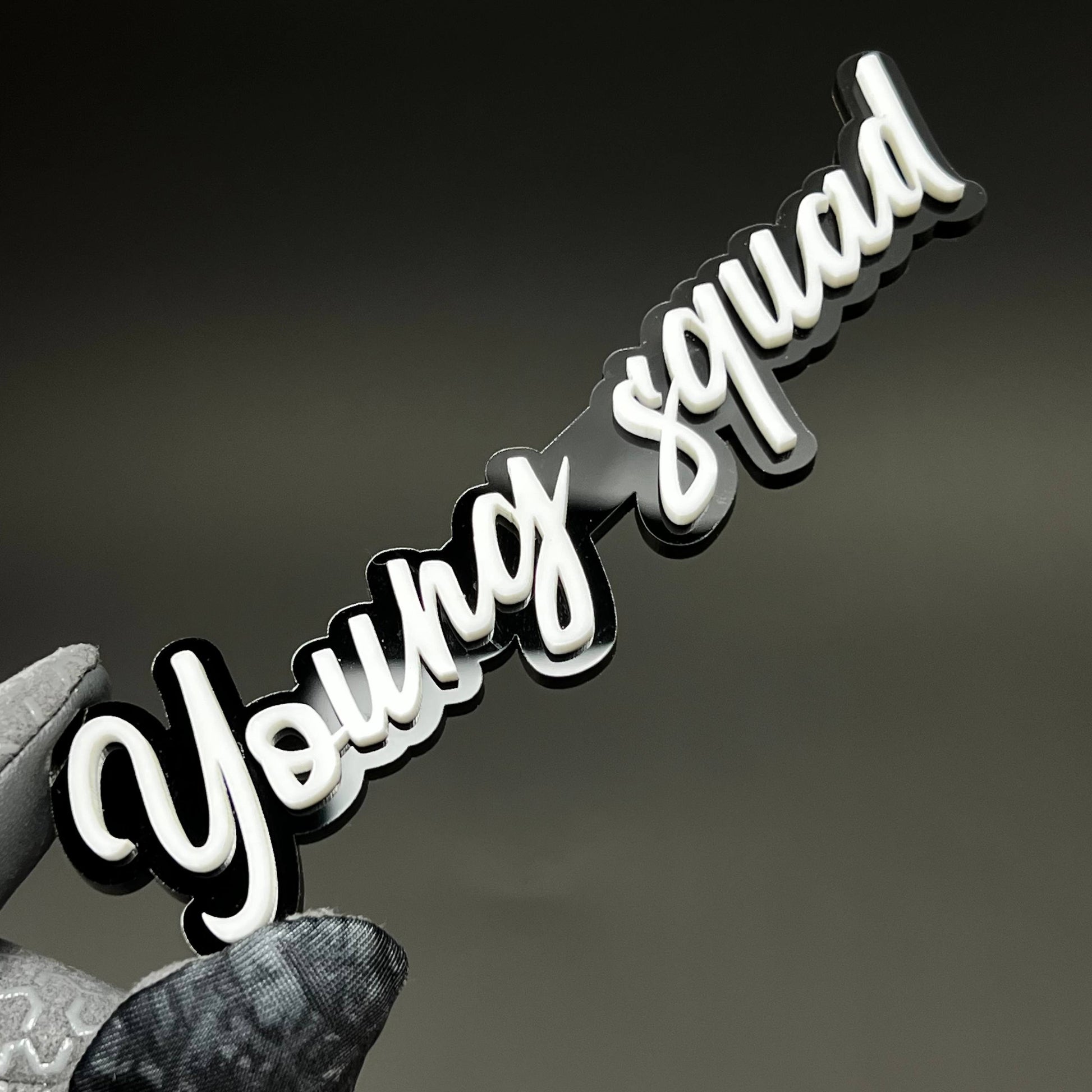 1PC Young squad 3D Acrylic Badge - Car Truck Emblem Fender Sticker