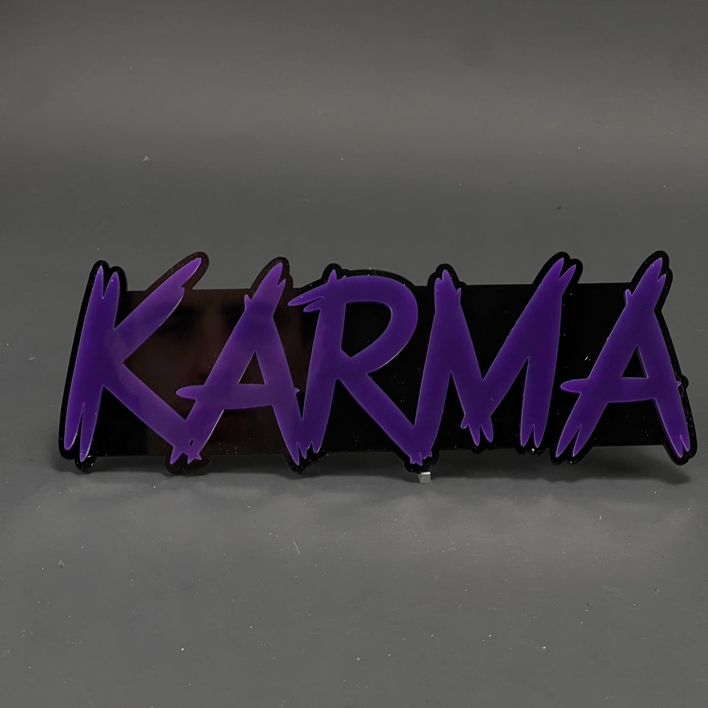 1PC KARMA 3D Acrylic Badge - Car Truck Emblem Fender Tailgate Trunk Sticker