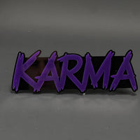 1PC KARMA 3D Acrylic Badge - Car Truck Emblem Fender Tailgate Trunk Sticker