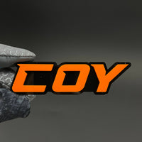 1PC COY 3D Acrylic Badge - Car Truck Emblem Fender Tailgate Trunk Sticker