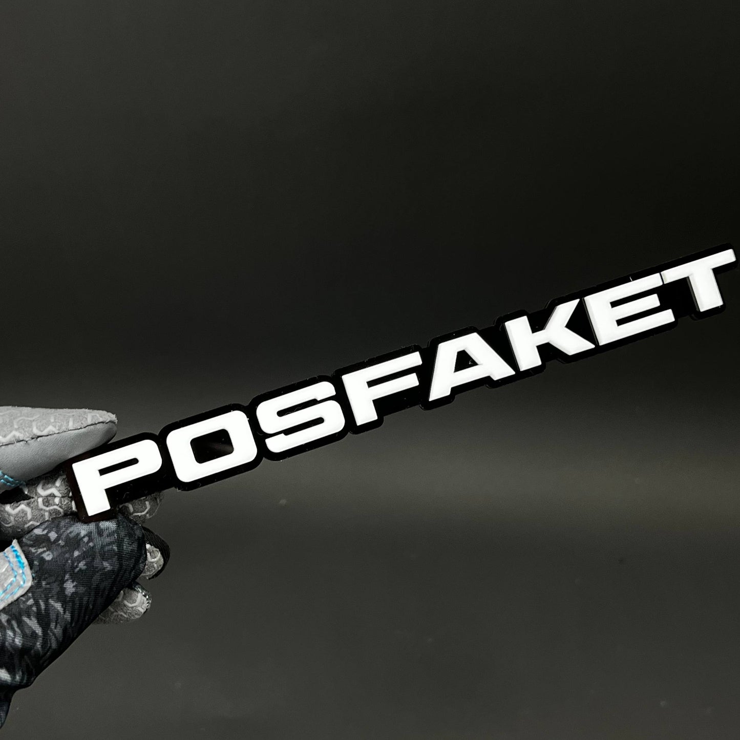 1PC POSFAKET 3D Acrylic Badge - Car Truck Emblem Fender Tailgate Trunk Sticker