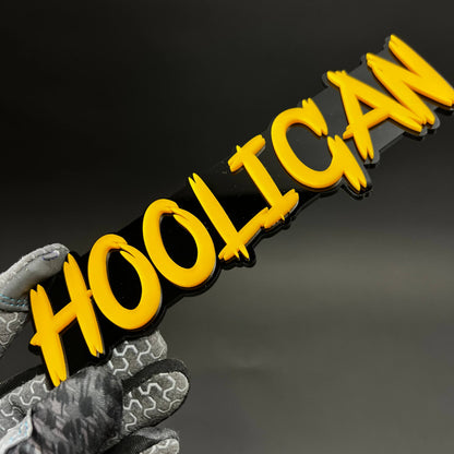 1PC HOOLIGAN 3D Acrylic Badge - Car Truck Emblem Fender Tailgate Trunk Sticker