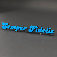 1PC Semper Fidelis 3D Acrylic Badge - Car Truck Emblem Fender Sticker