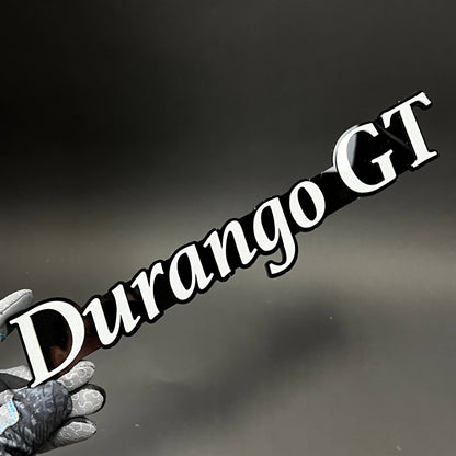 1PC Durango GT 3D Acrylic Badge - Car Truck Emblem Fender Tailgate Trunk Sticker